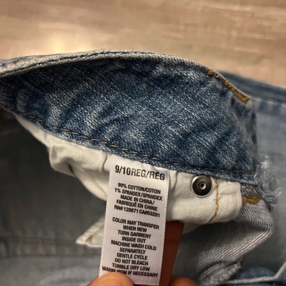 Women's Blue Flared Jeans - Picture 3 of 5